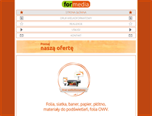 Tablet Screenshot of formedia.pl